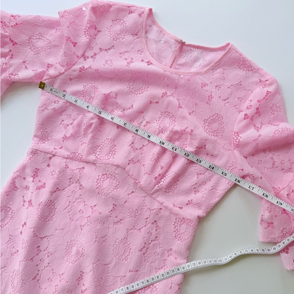 Amanda Uprichard Aveline Dress in Lotus Pink Lace Size XS MSRP $225 - Picture 9 of 11